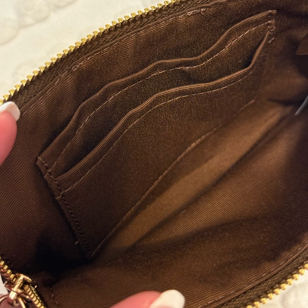 Coach Signature Brown Wristlet - Picture 8 of 13